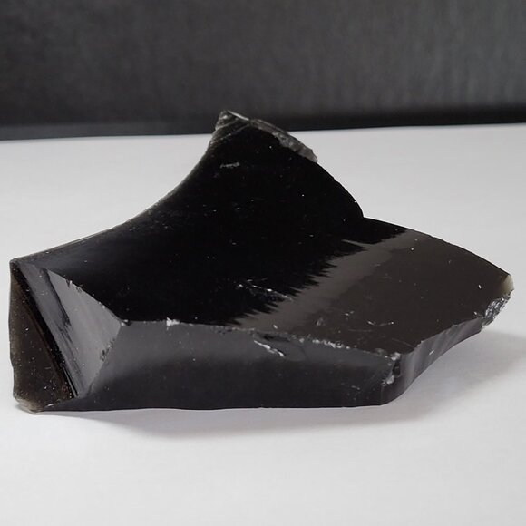 Black Obsidian Volcanic Glass Raw - Picture 5 of 8